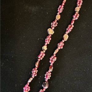 Vintage Real Garnet Bead Necklace